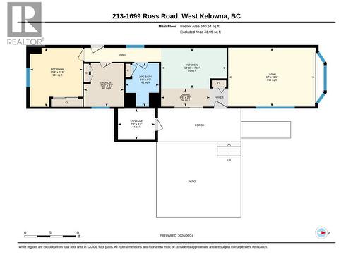 Floorplans | All measurements are taken from iGuide. Sizes and dimensions are approximate, actual may vary. - 1699 Ross Road Unit# 213, West Kelowna, BC 