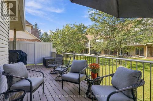 Private outdoor space. - 10G - 25 Rivermill Boulevard, Kawartha Lakes (Lindsay), ON 