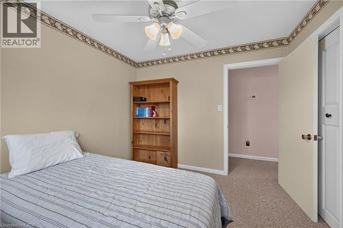Recessed lighting, ceiling fan, and carpeted flooring - 799 Highway 6, Caledonia, ON 