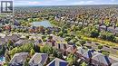 Aerial perspective showcasing a residential area with varied housing styles - 2409 Postmaster Drive, Oakville, ON 