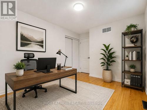 4th bedroom virtually staged as office - 5817 Whitehorn Avenue, Mississauga, ON 