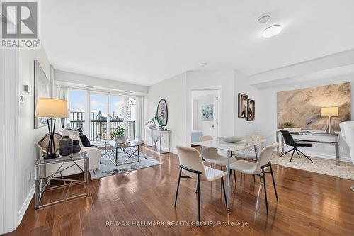 Living, dining and den - 1405 - 200 Rideau Street, Ottawa, ON 