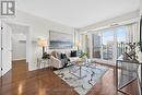 Living room with balcony views 1 - 1405 - 200 Rideau Street, Ottawa, ON 