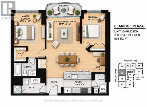 Floor plan - 1405 - 200 Rideau Street, Ottawa, ON 