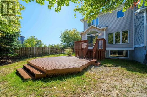 Large two-tier deck and fenced backyard - 170 Flamborough Way, Ottawa, ON 