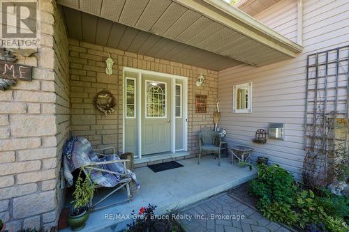 Covered porch to welcome you in - 135 North Diagonal, South Bruce Peninsula, ON 