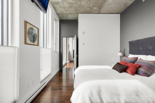 Chambre à coucher principale - 1803-888 Rue Wellington, Montréal (Ville-Marie), QC 