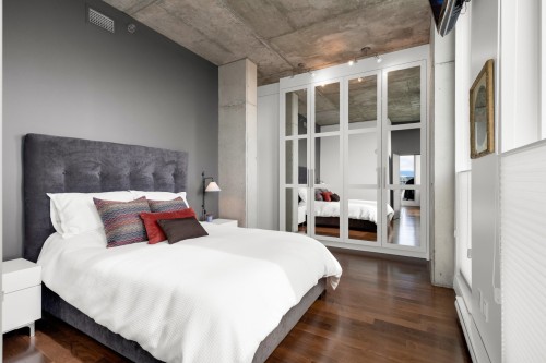 Chambre à coucher principale - 1803-888 Rue Wellington, Montréal (Ville-Marie), QC 