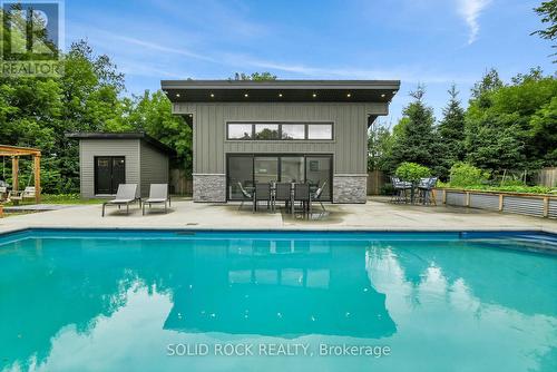 Inground Pool with Water Feature - 7040 Donwel Drive, Ottawa, ON 