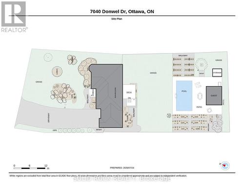 Site Plan - 7040 Donwel Drive, Ottawa, ON 