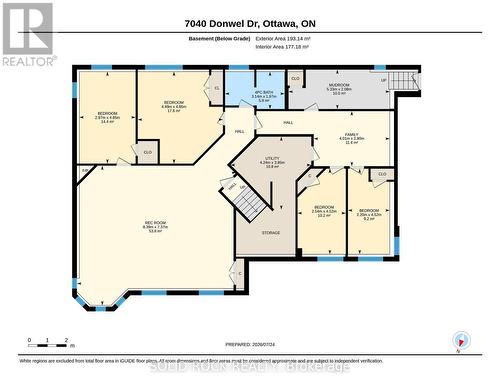 Lower Level Layout - 7040 Donwel Drive, Ottawa, ON 