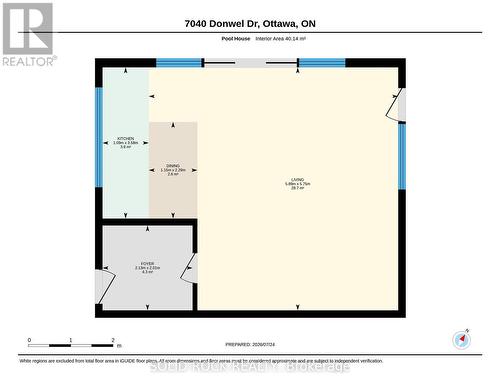 Pool House Layout with Change Room - 7040 Donwel Drive, Ottawa, ON 