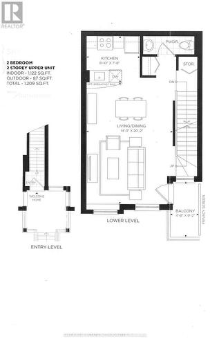 Entry & Lower Level / Main Level - Th 31 - 120 Twenty Fourth Street, Toronto, ON 