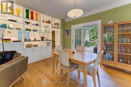 dining room area with a walk out to a deck - 204 Delamere Avenue, Stratford, ON 