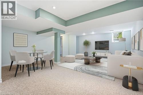 Basement Rec Area - virtually enhanced. - 2381 Grand Oak Trail, Oakville, ON 