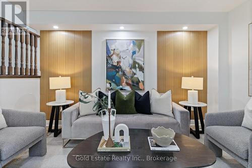 The charming living room - centre of the home - 6653 Opera Glass Crescent, Mississauga, ON 