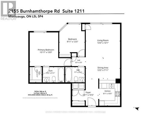 1211 - 2155 Burnhamthorpe Road, Mississauga, ON 