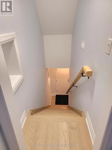 second/third  floor unit stairs. - 434 Victoria Park Avenue, Toronto, ON 