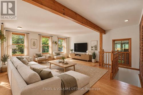 Virtually staged living room - 38 Rockcliffe Way, Ottawa, ON 