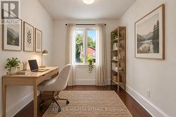 Virtually staged den - 