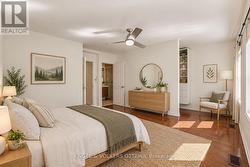 Virtually staged primary bedroom - 