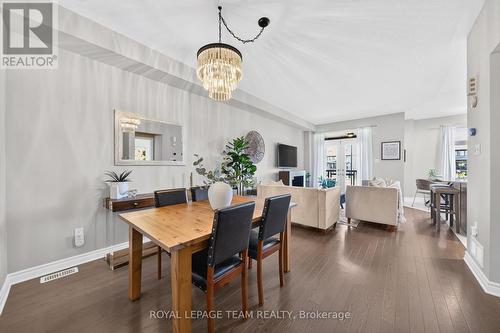 Hardwood floors in living/dining area - 246 Leather Leaf Terrace, Ottawa, ON 