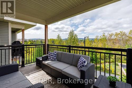 Main Balcony West View to Mountain - 308 - 4 Anchorage Crescent, Collingwood, ON 