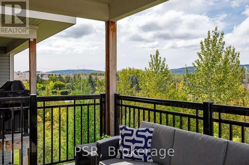 Main Balcony West View to Mountain - 308 - 4 Anchorage Crescent, Collingwood, ON 