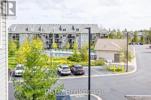 View towards Pool - 308 - 4 Anchorage Crescent, Collingwood, ON 