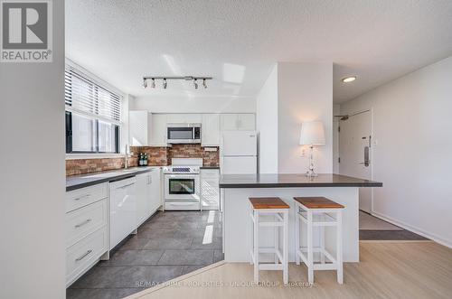 Modern kitchen with breakfast bar. - 301 - 250 Queens Quay W, Toronto, ON 