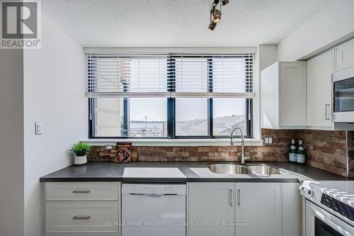 Bright updated kitchen with south views of lake. - 301 - 250 Queens Quay W, Toronto, ON 