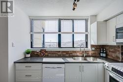 Bright updated kitchen with south views of lake. - 
