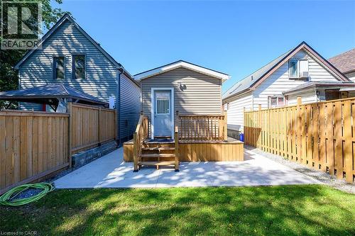 Rear building with light beige siding - 4 Albemarle Street, Hamilton, ON 