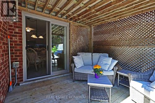 Covered deck off kitchen - 3332 Forrestdale Circle, Mississauga, ON 