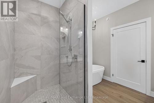 Walk-in Shower with Side Bench - 48 Mctavish Crescent, Huron-Kinloss, ON 