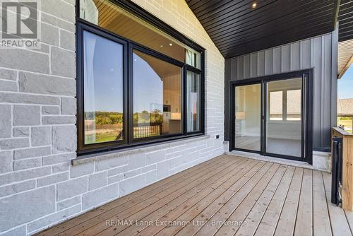 Sliding Doors from the Home to Backyard Deck - 48 Mctavish Crescent, Huron-Kinloss, ON 
