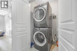 Stacked laundry appliances - 