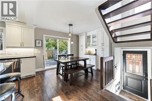 Separate side entrance, sliding glass doors to exit onto back deck. - 58 Uplands Avenue, Hamilton, ON 