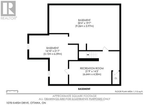 Basement - 1078 Karsh Drive, Ottawa, ON 