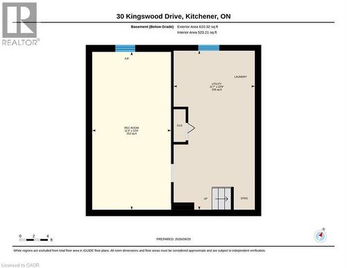 Basement - 30 Kingswood Drive, Kitchener, ON 