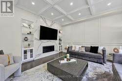 Family Room with Hardwood Floors - 