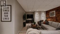 Virtually staged Rec Room Nook - 