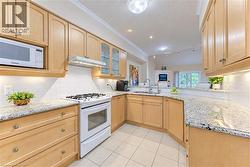 Granite counters, double sink & plenty of counter space to prep meals. - 