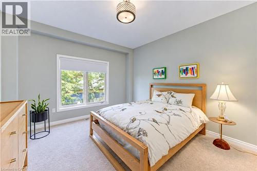 Electronic window blind with window facing the trees. - 222 Chestnut Hill Crescent, Kitchener, ON 