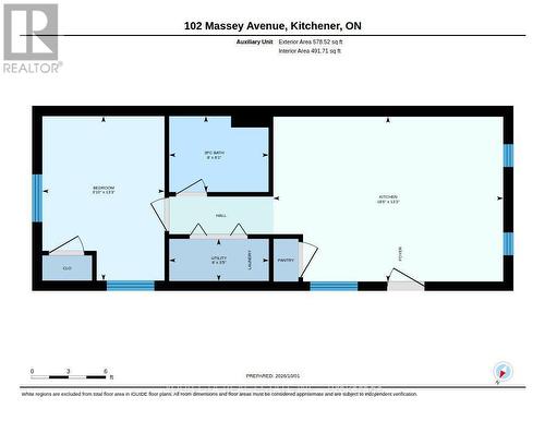 Floor plan unit 3 - 102 Massey Avenue, Kitchener, ON 