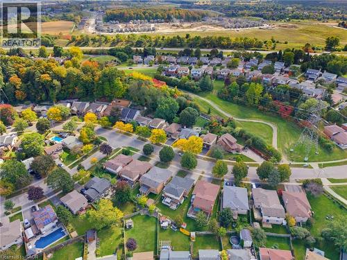 Aerial view of home - 77 Yellow Birch Drive, Kitchener, ON 