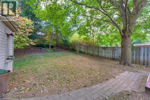 Expansize yard, fully fenced, with no rear neighbors. - 77 Yellow Birch Drive, Kitchener, ON 