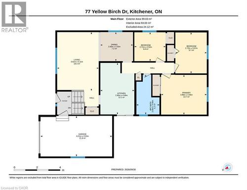 Main - Floor Plan (Metric) - 77 Yellow Birch Drive, Kitchener, ON 