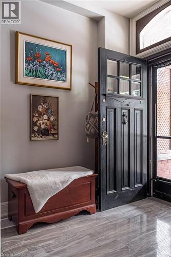 A grand foyer welcomes your guests with timeless style and grace. - 132 Herkimer Street, Hamilton, ON 