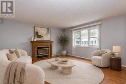Virtually staged living room - 